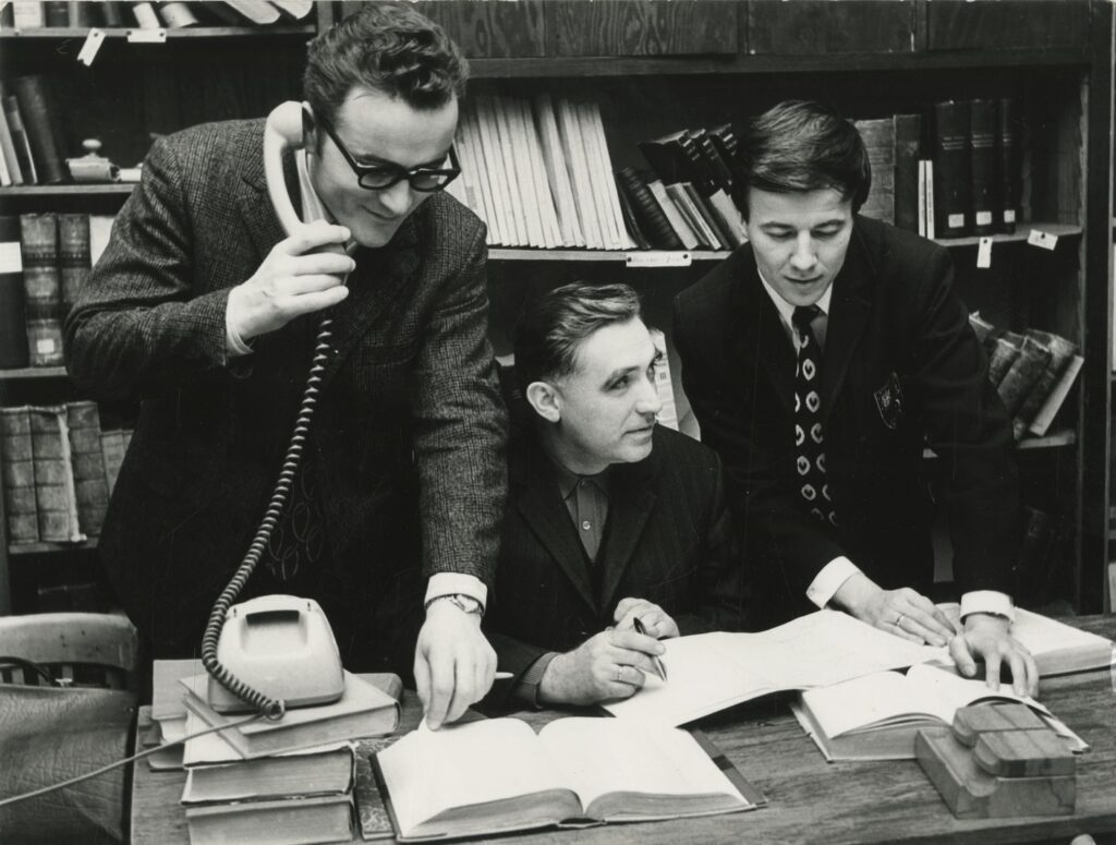 Na zdjęciu od lewej: Franciszek Nieckula, Bogdan Siciński, Jan Miodek.