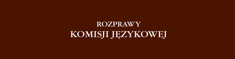 banner Rozprawy Komisji Językowej