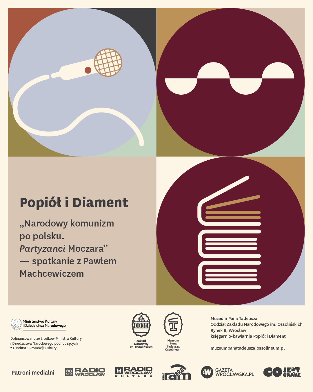 plakat spotkania z Pawłem Machcewiczem