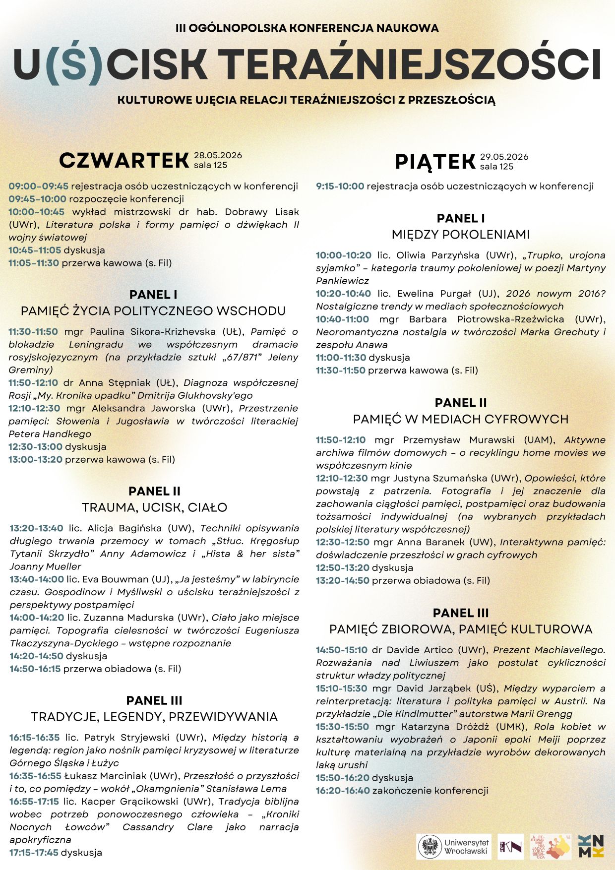 program - Uścisk teraźniejszości