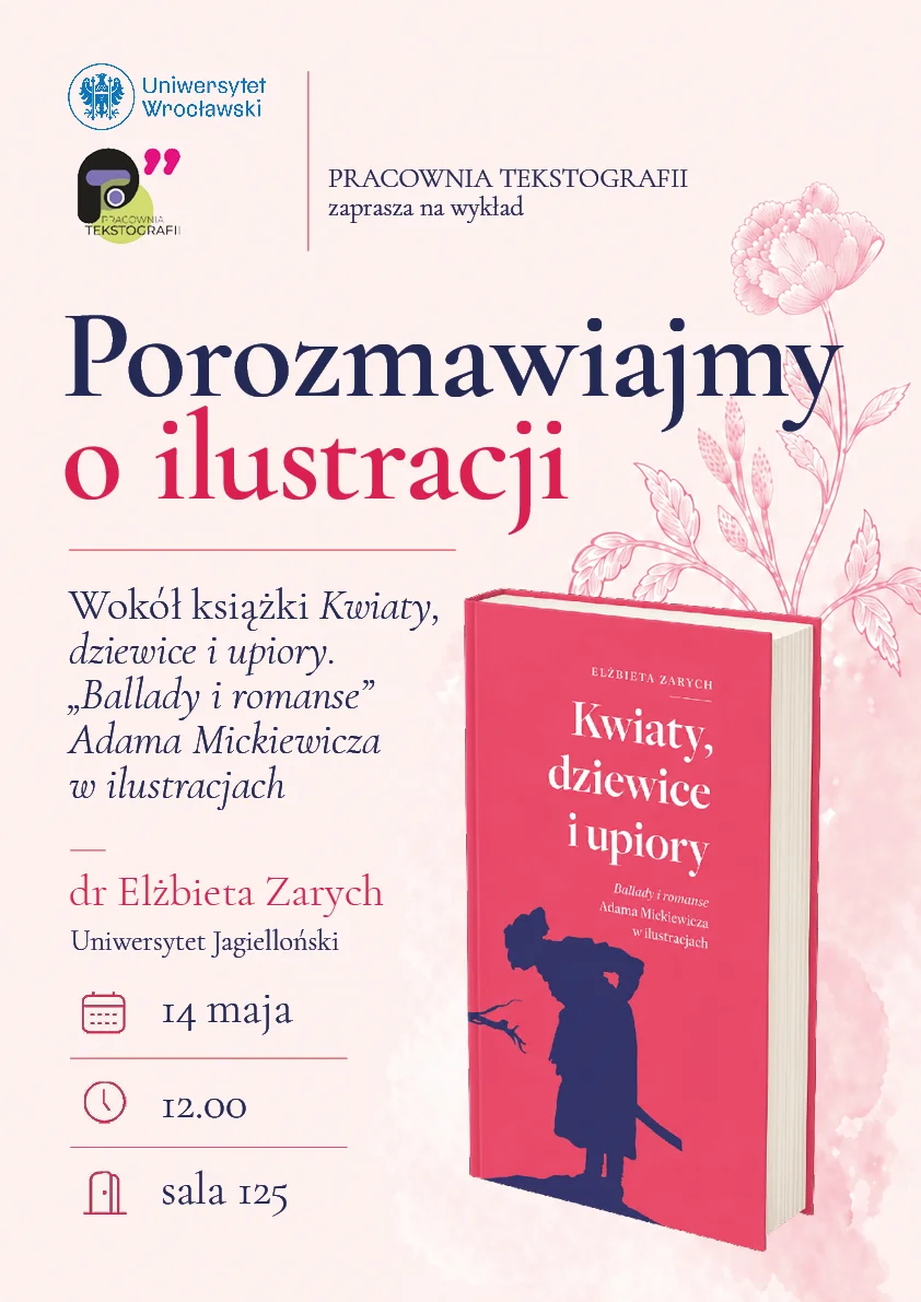 plakat - wykład dr Elżbiety Zarych